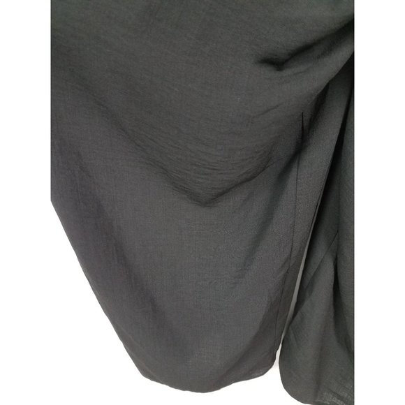 ASOS Design Maternity Women's Sz. 4 Black Adjustable Strap Wide Leg Jumpsuit - Picture 4 of 10